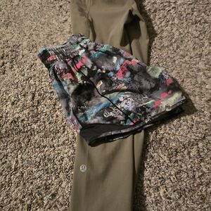 lululemon athletica Olive and Multicolor Leggings